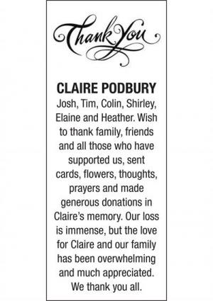 CLAIRE PODBURY