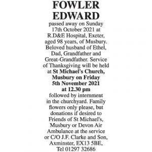 EDWARD FOWLER