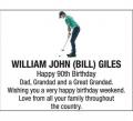 WILLIAM JOHN (BILL) GILES