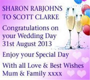 Sharon Rabjohns to Scott Clarke