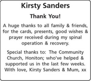 Kirsty Sanders