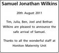 Samuel Jonathan Wilkins